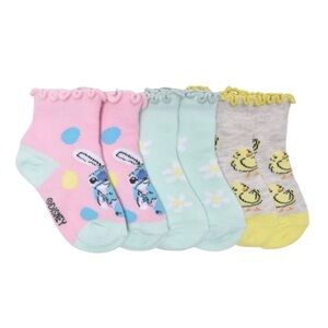 *NWT* Disney Stitch Easter Toddler Ankle Socks 3pk Size 4T-5T